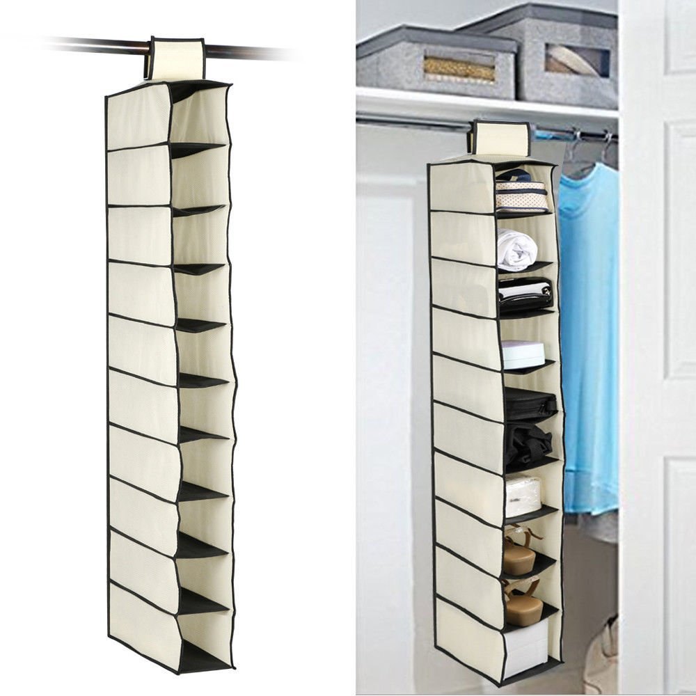 6742A 10 Tier Multipurpose Storage Rack, Foldable, Collapsible Fabric Wardrobe Organiser for Clothes DeoDap 6742A 10 Tier Multipurpose Storage Rack, Foldable, Collapsible Fabric Wardrobe Organiser for Clothes DeoDap